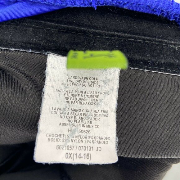 Becca Purple Crochet Ruched One Piece Swimsuit - Picture 5 of 6